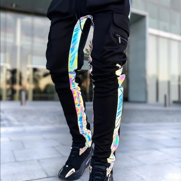 Mens Causual Otaku Reflective Joggers - Picture 6 of 6